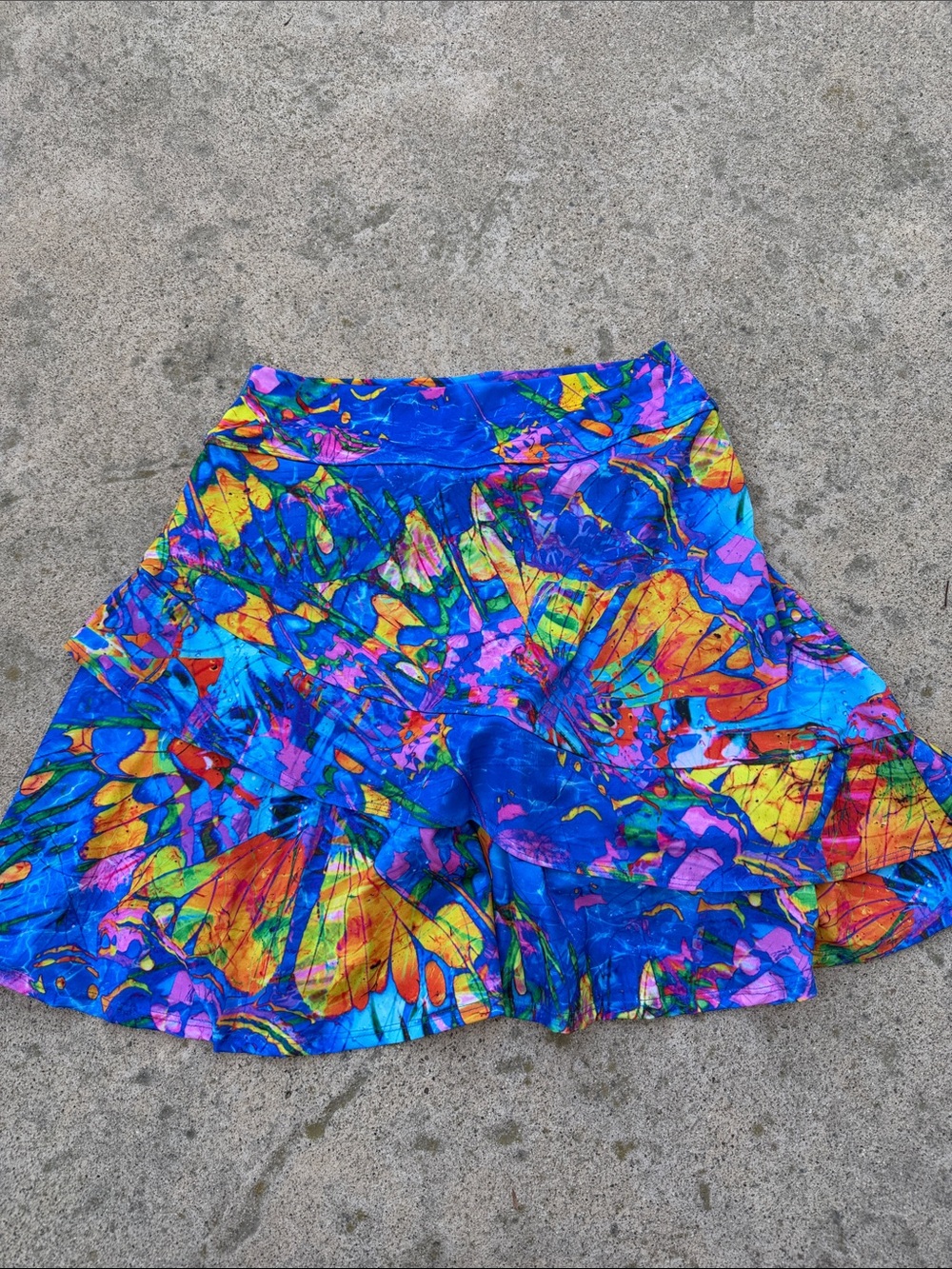 Dona Jo Colorful Print Golf Pickleball Tennis Lined Skort Women's Size S - Picture 4 of 5